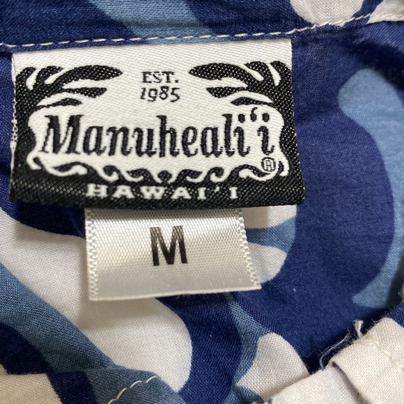 Manuheali’i Boys 6-7 Collared Short Sleeve Button Down Hawaiian Aloha Shirt - Picture 5 of 8